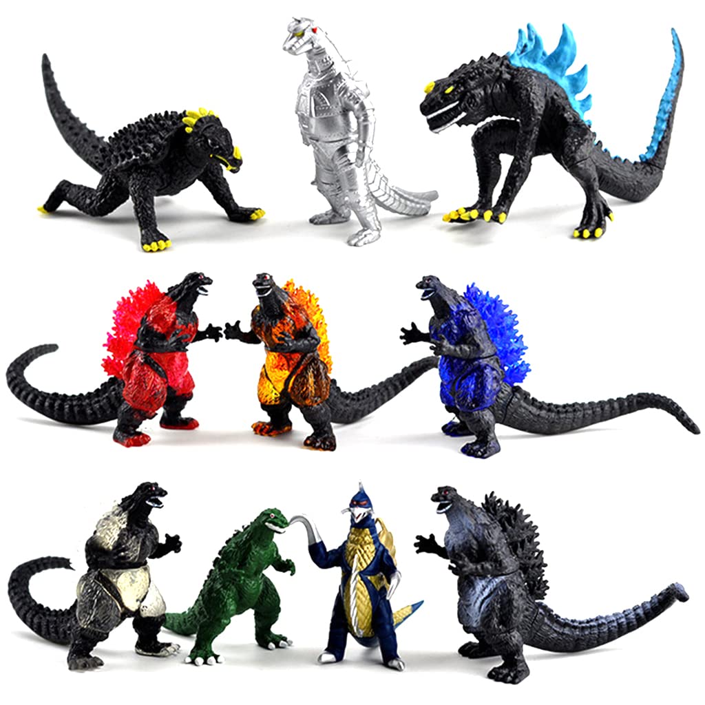 PATPAT GodZilla Toys 10PCS Desktop King of Monster Model Collection God-Zilla Action Figures Soft Touch Vinyl PVC Dinosaur Toys Monster Toy for Kids Gifts for Kids (5-7cm) PATPAT GodZilla Toys 10PCS Desktop King of Monster Model Collection God-Zilla Action Figures Soft Touch Vinyl PVC Dinosaur Toys Monster Toy for Kids Gifts for Kids (5-7cm)